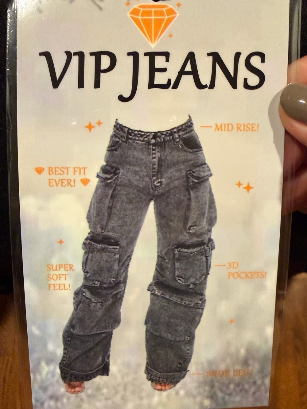 Women’s Black Cargo jeans